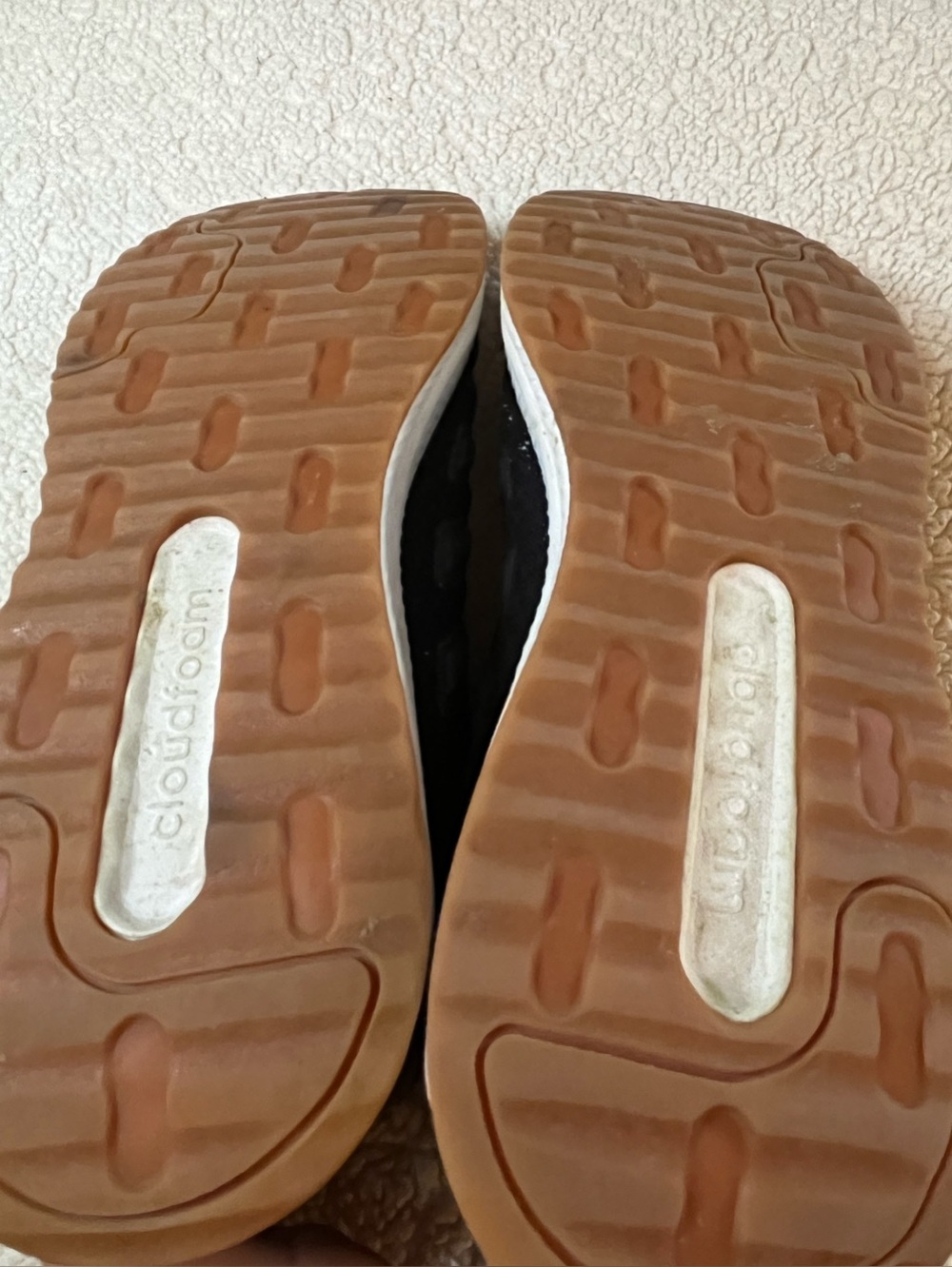 adidas Black Athletic Running Shoes with White Midsole - Picture 6 of 9